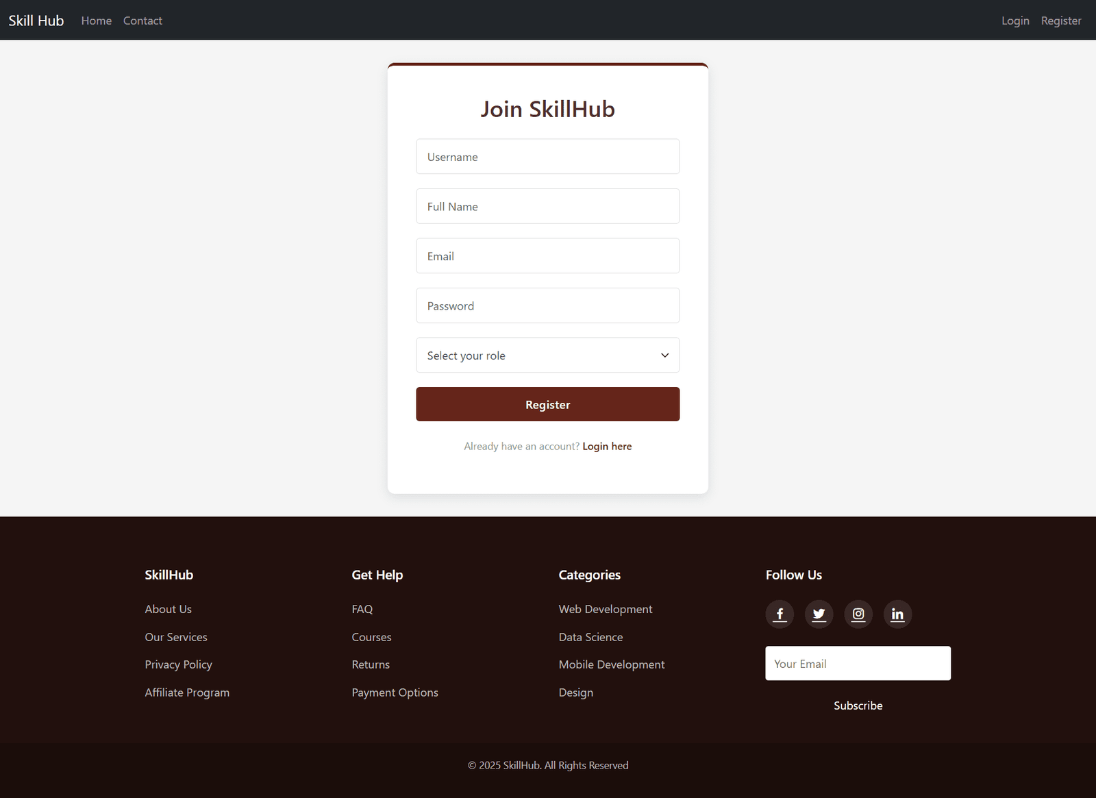 screencapture-localhost-SKILLHUB-register-php-2025-12-22-21_42_37